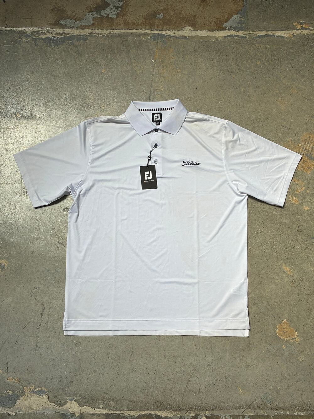 Titleist x Footjoy Logo Polo White XL